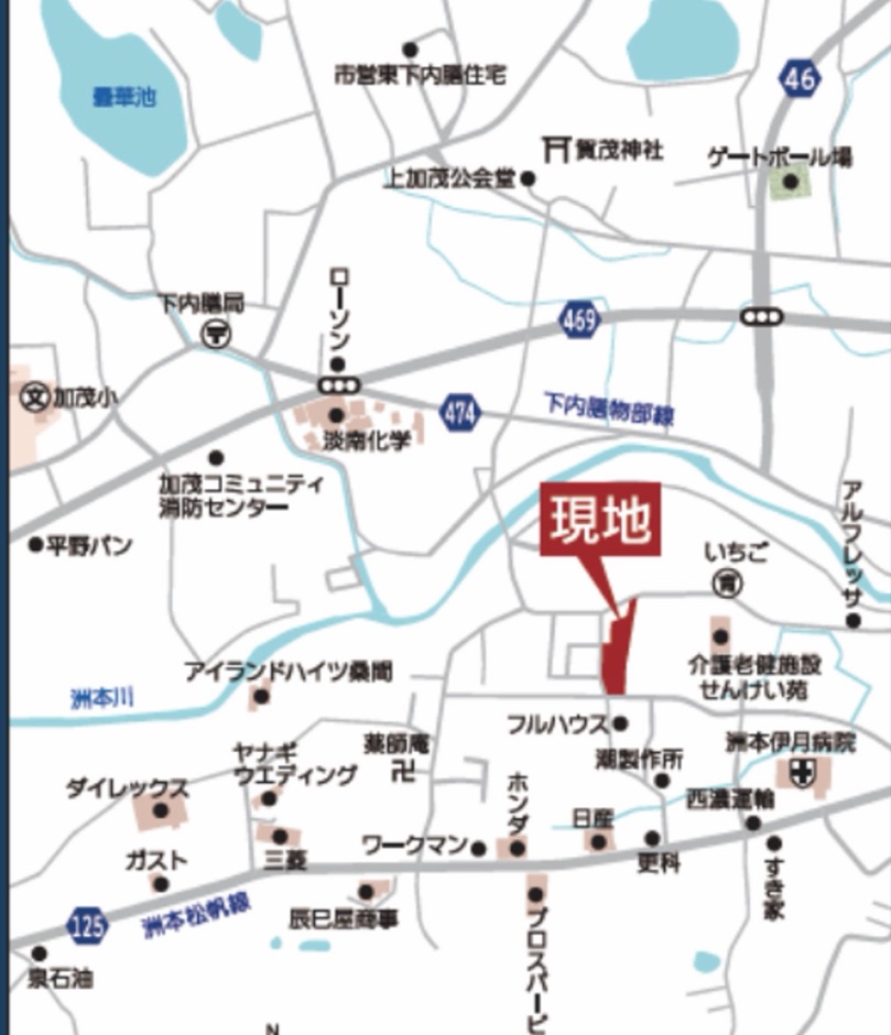 洲本市桑間1期 現地案内図